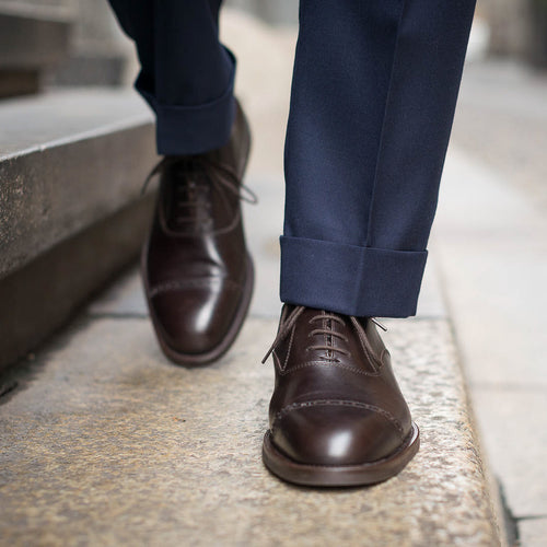 Men’s dark brown Oxford shoes | Velasca