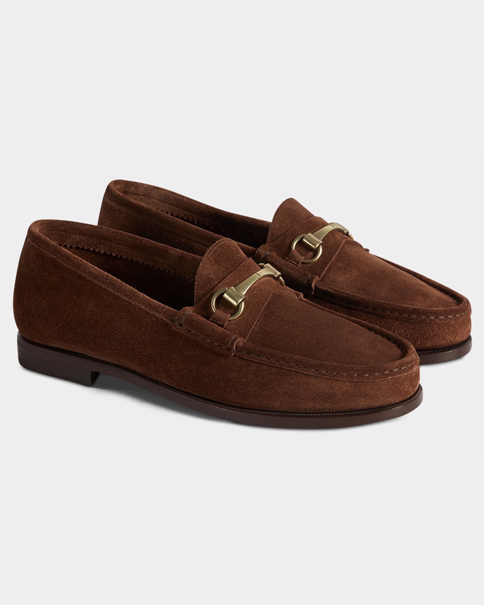 Men s suede College horsebit loafers Velasca