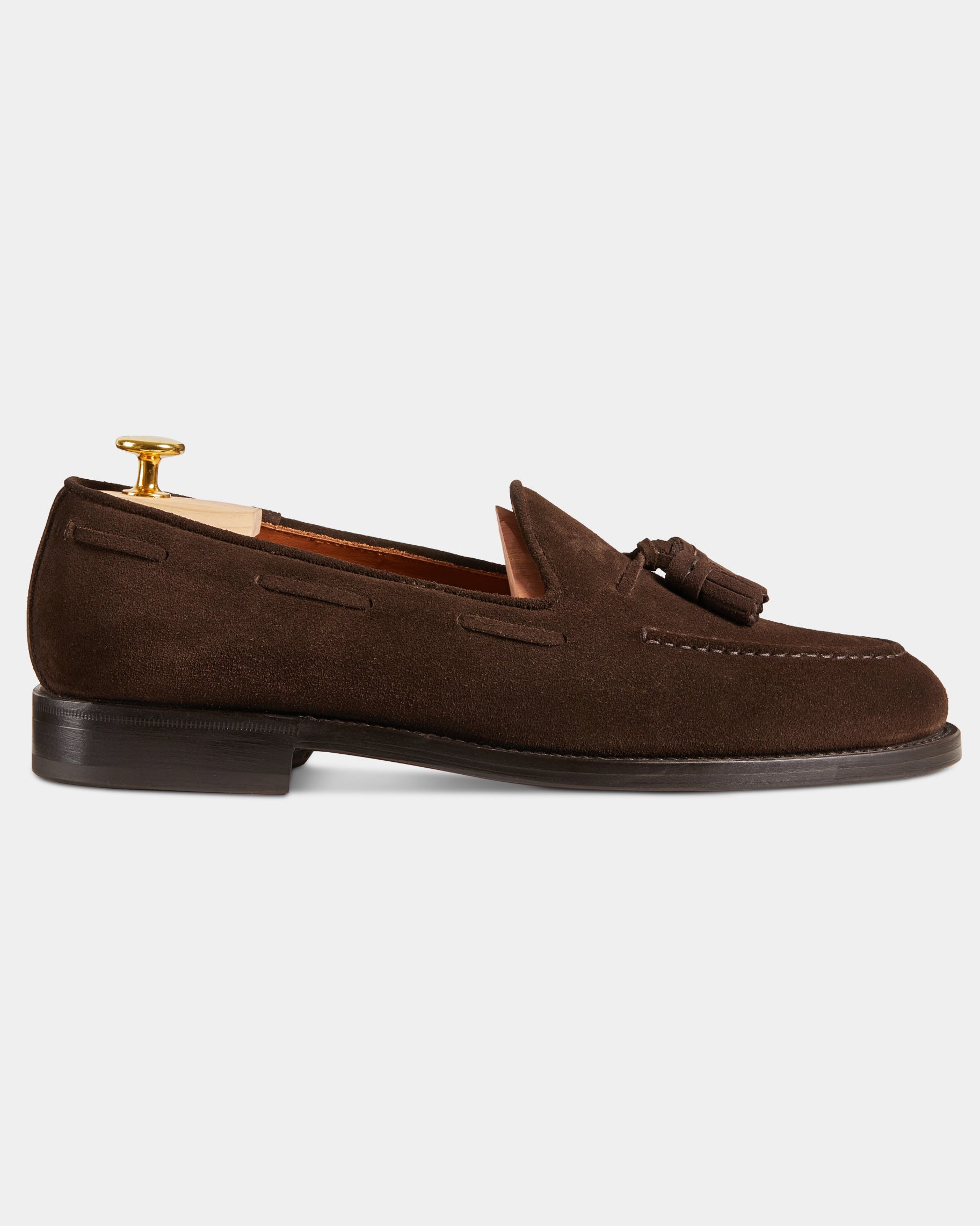 Men's suede leather Loafers with Tassels | Velasca