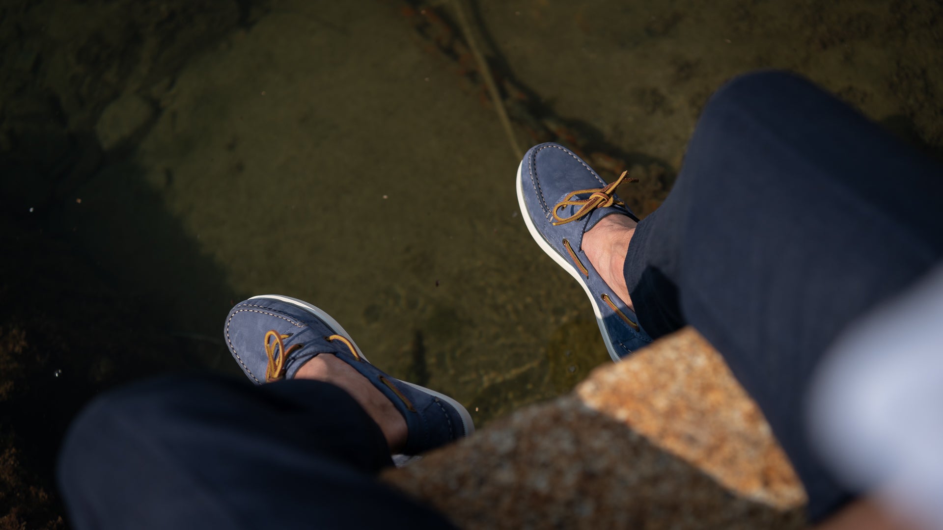 Galley Boat Shoe in Blue Denim